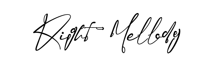 Right  Mellody  Free Fonts Download