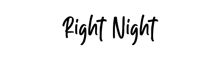 Right Night  Fuentes Gratis Descargar
