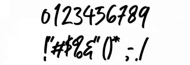 Right Night Font OTHER CHARS