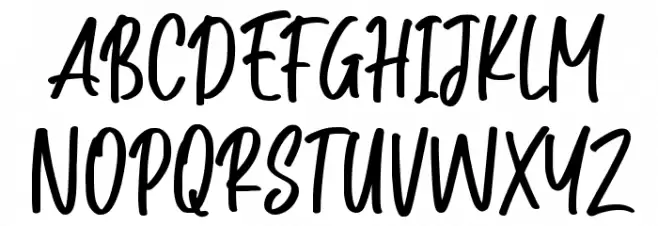Right Night Шрифта ВЕРХНИЙ