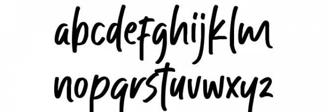 Right Night 字体 小写