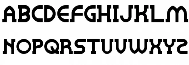 Right POWER フォント 大文字