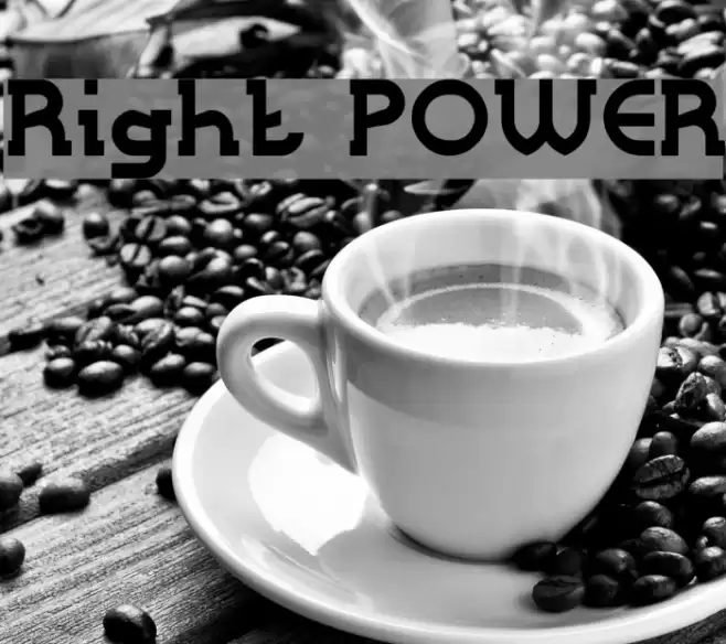 Right POWER Font examples