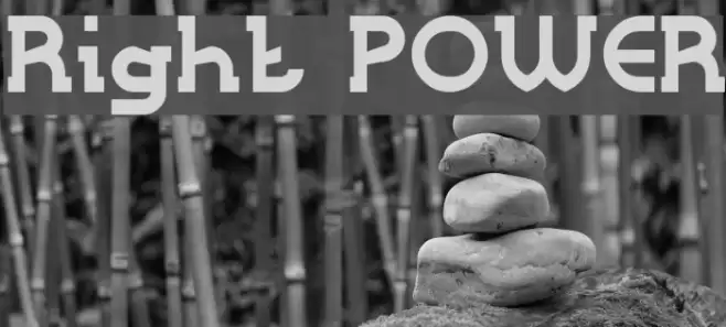 Right POWER Font examples