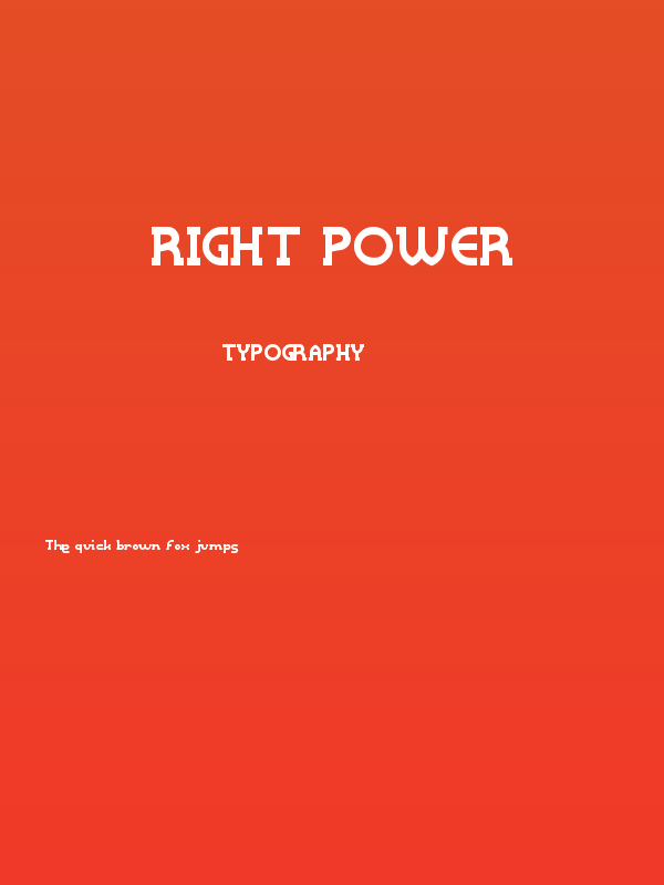 Right POWER Poster