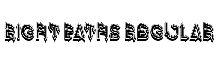 Right Paths Regular  Descarca Fonturi Gratis
