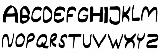 Right Round Шрифта ВЕРХНИЙ