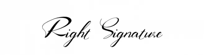 Right Signature  Fuentes Gratis Descargar
