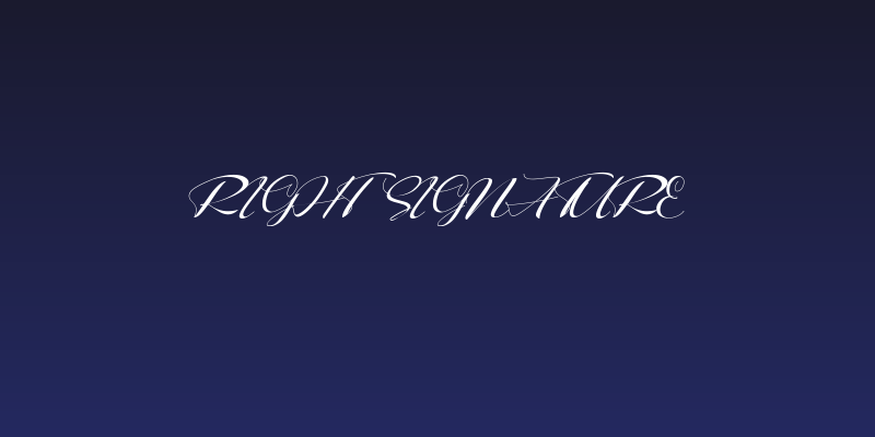 Right Signature Social Header
