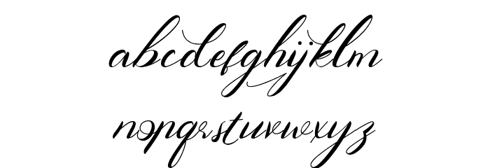 Right Signature Font LOWERCASE