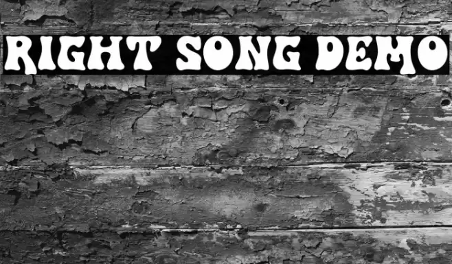 Right Song DEMO Font examples