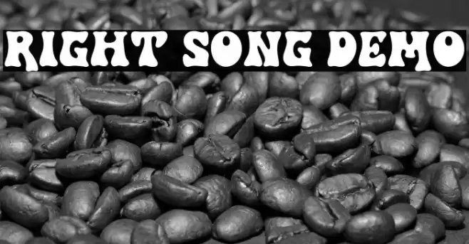 Right Song DEMO Font examples