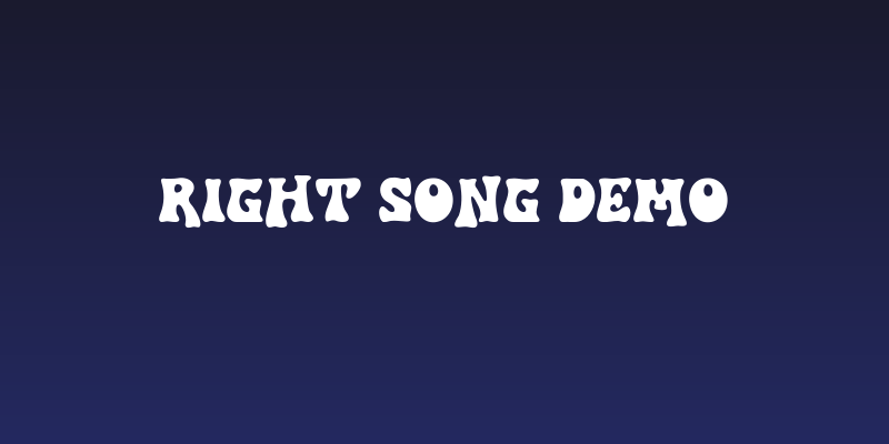 Right Song DEMO Social Header