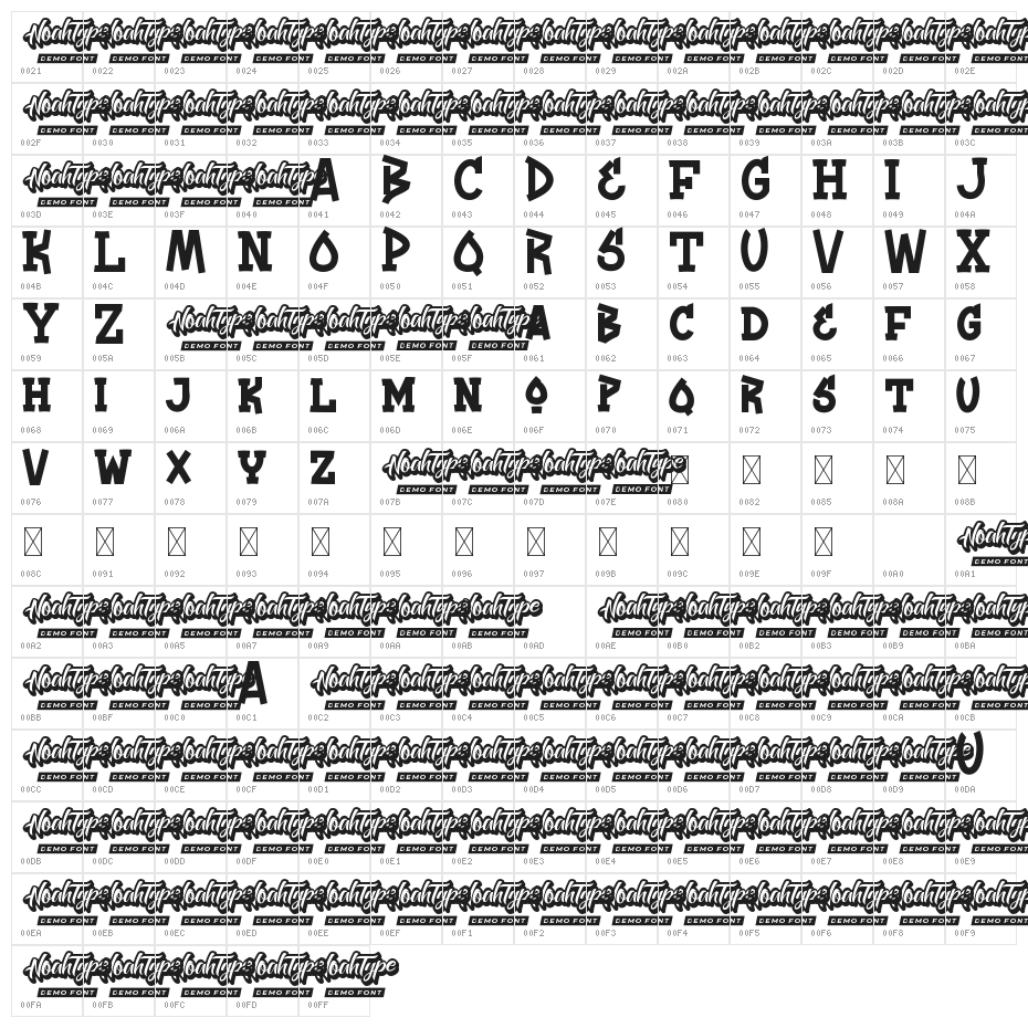 Right Stage Demo Character Map