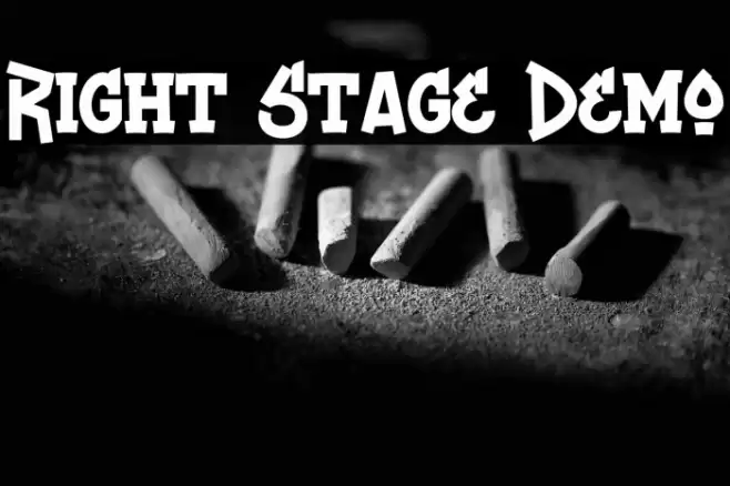 Right Stage Demo Font examples