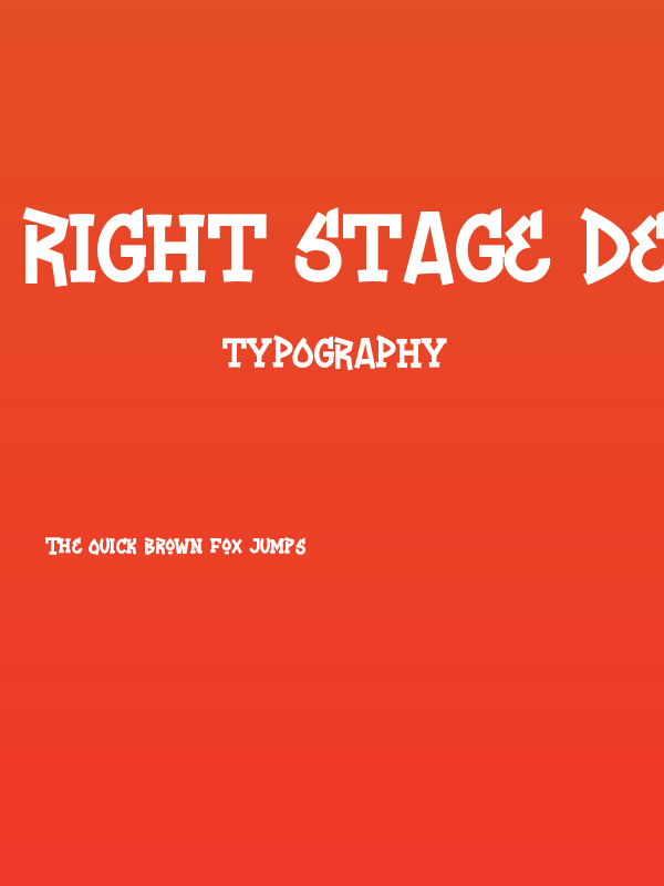Right Stage Demo Poster