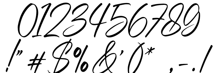Right Strongline Regular Font OTHER CHARS
