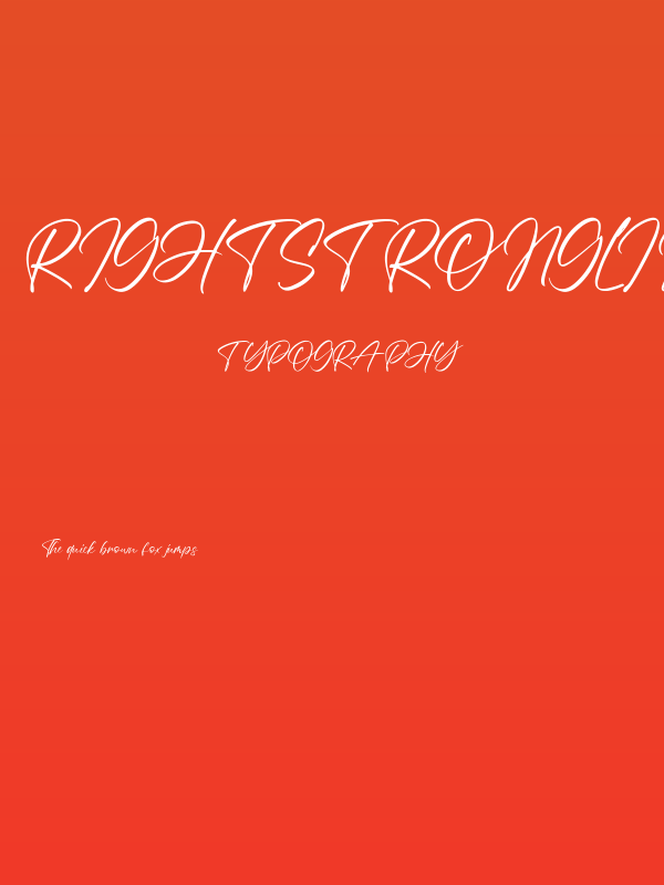 Right Strongline Regular Poster