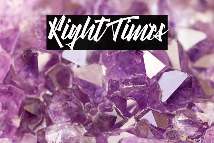 Right Times Example 1