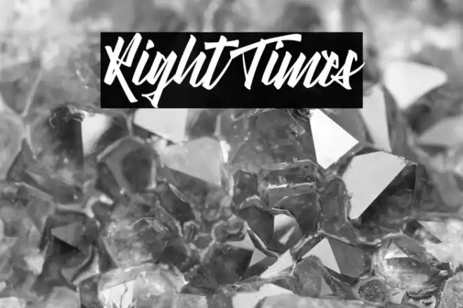 Right Times Font examples