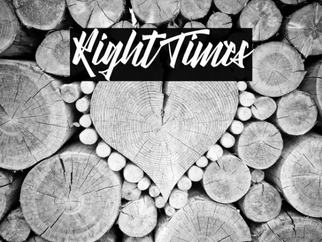 Right Times Font examples