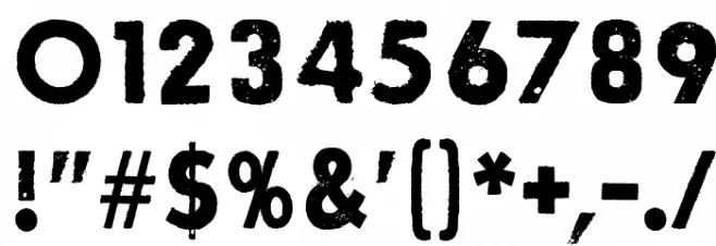 Right here, right now Font OTHER CHARS