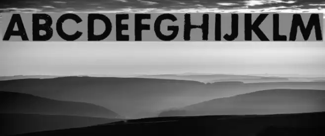 Right here, right now Font examples