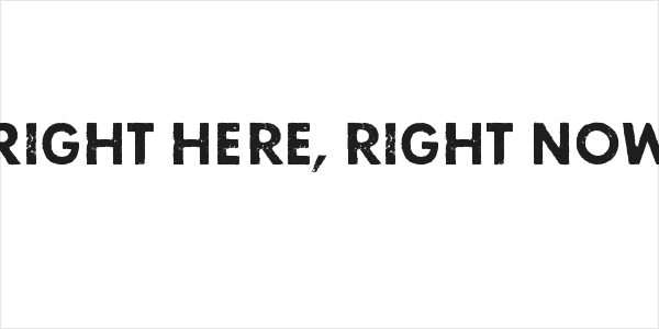 Right here, right now Logo