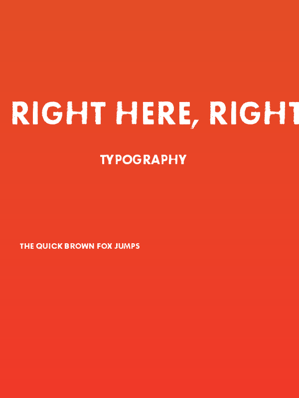 Right here, right now Poster