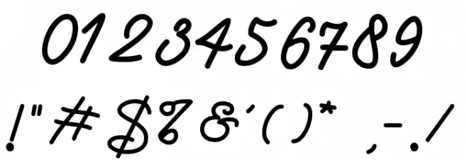 Right now Font OTHER CHARS