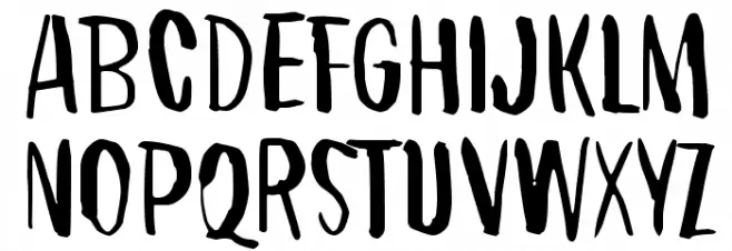Right where it belongs Schriftart Groß