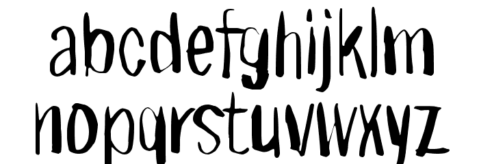 Right where it belongs Schriftart Kleinbuchstaben