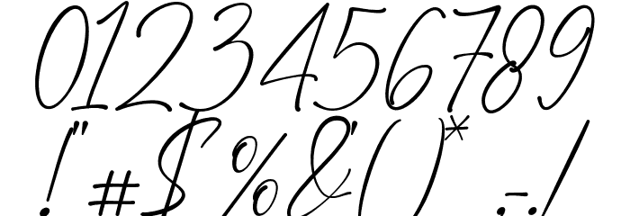 RightHere Font Alte caractere