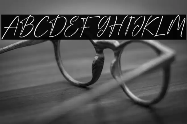 RightHere Font examples