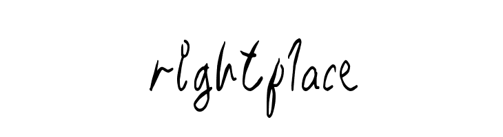 RightPlace  フリーフォントのダウンロード