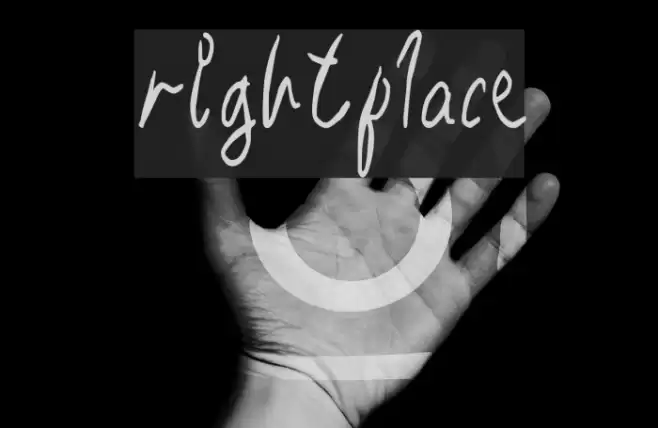 RightPlace Font examples