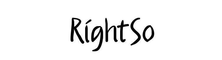 RightSo  フリーフォントのダウンロード