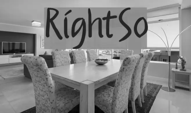 RightSo Font examples