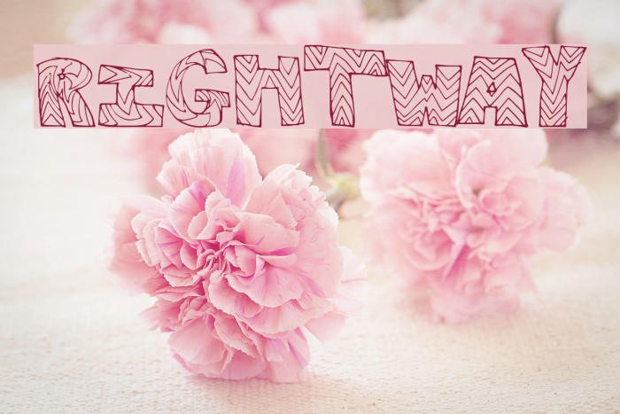 RightWay Font examples