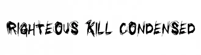 Righteous Kill Condensed  Free Fonts Download
