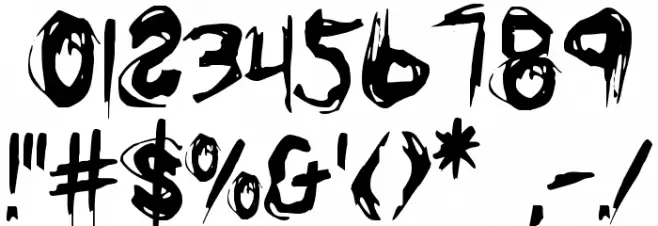 Righteous Kill Condensed Font OTHER CHARS