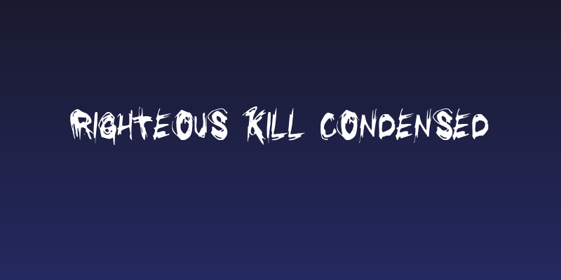 Righteous Kill Condensed Social Header