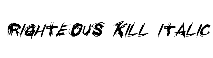 Righteous Kill Italic  baixar fontes gratis