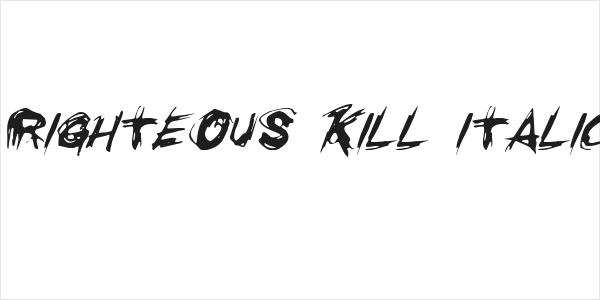 Righteous Kill Italic Logo