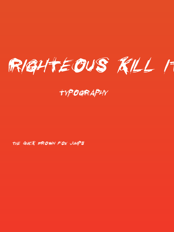 Righteous Kill Italic Poster