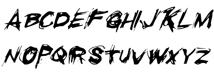 Righteous Kill Italic Font LOWERCASE