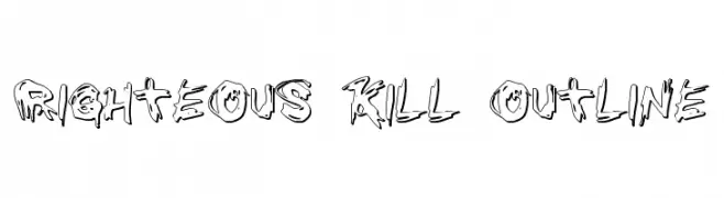 Righteous Kill Outline  Frei Schriftart Herunterladen