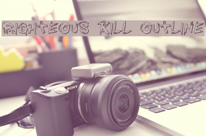Righteous Kill Outline Font examples