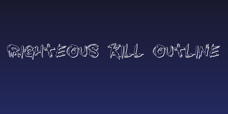 Righteous Kill Outline Social Header