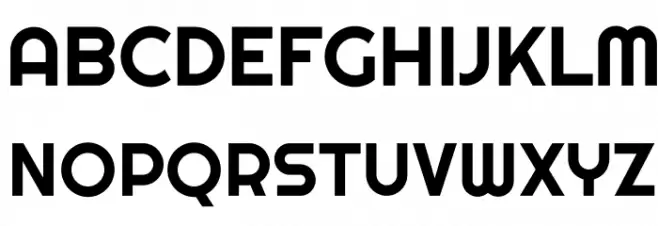 Righteous-Regular フォント 大文字